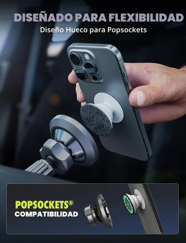 Vista 3 de Bracketron MagAlign Pro MagSafe - Soporte para teléfono de coche, ventilación y salpicadero, 360°
