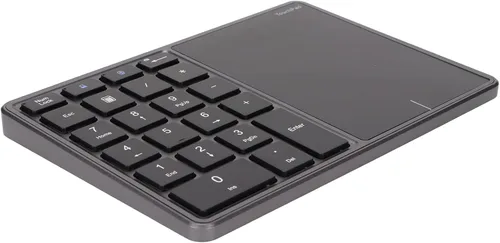 Vista 10 de LICAEVEY Bloc numérico, teclado numérico inalámbrico 2 en 1, 22 teclas, diseño de panel táctil, teclado de contabilidad inanciera para laptop, PC
