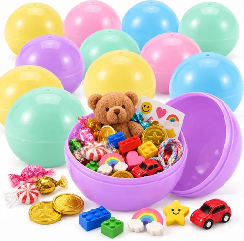 Vista 11 de Sosation 1,1 pulgadas 150 PC Gumball máquina expendedora cápsula, color Color elegante