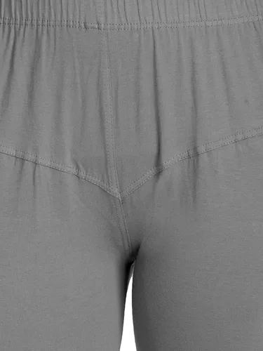 Vista 3 de ladyline Leggings Churidar elásticos de algodón para mujer Extra largos de longitud completa de cintura alta Talla regular y grande Pantalones