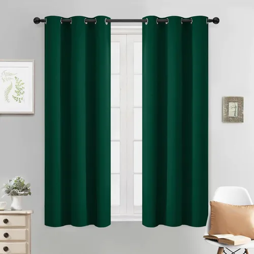 Vista 96 de Yakamok Cortinas opacas para dormitorio, aislamiento térmico, cortinas de oscurecimiento de habitación para sala de estar, juego de 2 paneles