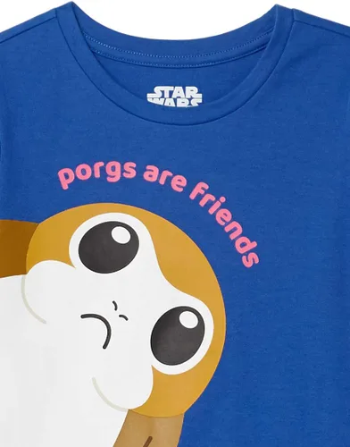 Vista 5 de Tienda Essentials Disney Marvel Star Wars Frozen Camisetas de manga corta para niñas y niños pequeños, multipaquetes