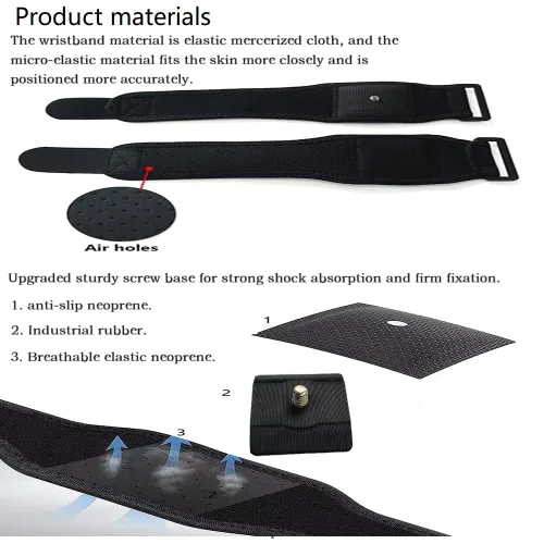 Vista 4 de HTC Vive full body tracker strap with fixed strap for virtual reality motion capture. 1 belt and 4 wrist straps.