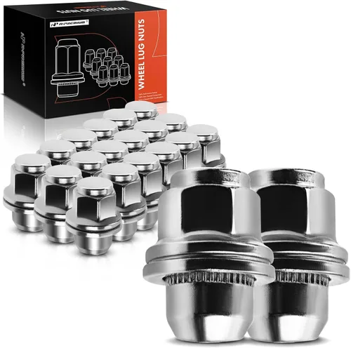 Vista 10 de A-Premium 5 tuercas de rueda M12 x 1.25 tuercas cónicas de asiento compatibles con Nissan Pathfinder Maxima Murano 370Z Infiniti QX60 Q50 G25 G35