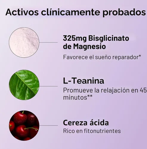 Vista 4 de Hum Nutrition Dream Team Polvo de Bisglicinato de Magnesio, L Teanina y Cereza Ácida Suplemento de Magnesio en Polvo para Bebida, Apoya el Descanso