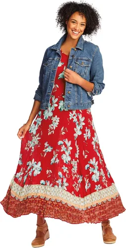 Vista 3 de Woman Within Vestido para mujer, de textura arrugada, talla Plus