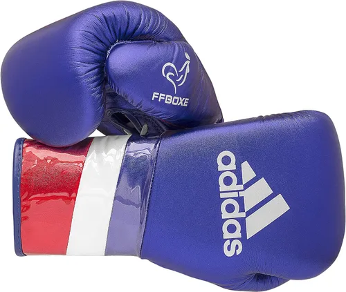Vista 8 de adidas Guantes de boxeo Speed 500 Pro - Guantes de entrenamiento de cuero genuino para hombres y mujeres, bolsa pesada con cordones y guantes