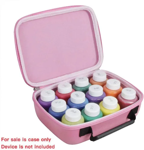 Vista 2 de Hermitshell Estuche de viaje para Crayola 12 unidades de pintura lavable para niños (solo caja) (rosa)