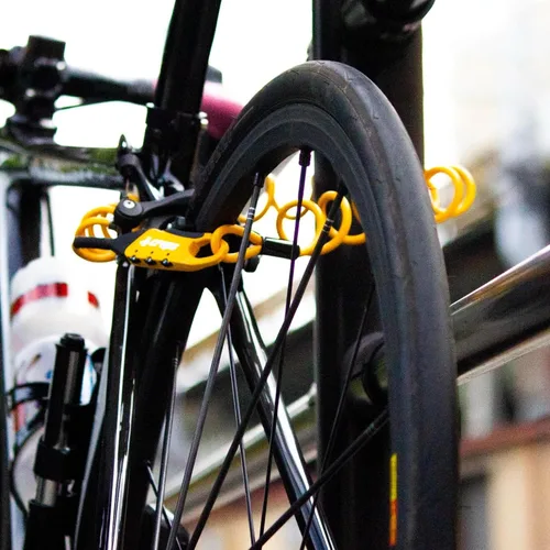 Vista 4 de CROPS Cable de Candado para Bicicleta, Q5-COCON 6 pies Negro, Candado de Cable de Combinación Reiniciable de 3 Dígitos, Diseño Compacto, Fácil