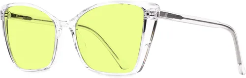 Vista 8 de Gafas de Bloqueo de Luz Azul para Mujeres, de Gran Tamaño con Estilo Ojo de Gato para Computadora y Videojuegos Antirreflejos y Anti-UV RF6204 Verde
