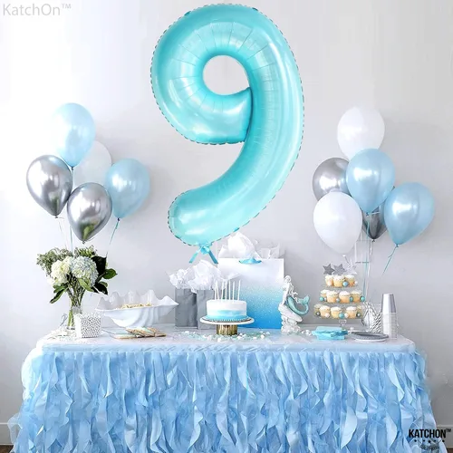 Vista 152 de KatchOn Globo negro del número 1 de 40 pulgadas, globo de feliz cumpleaños Large Mylar Number One Balloon for 1st Birthday Decorations, Foil