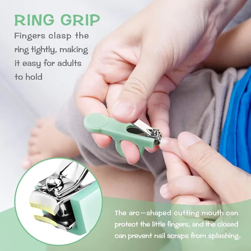 Vista 2 de Kit de cuidado de la salud y aseo del bebé, artículos esenciales para guardería, regalo para recién nacidos, bebés, niños y niñas, 13 piezas