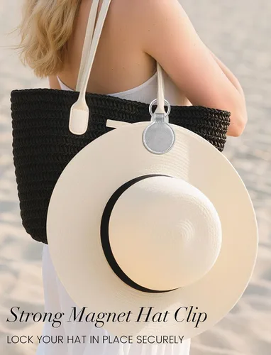 Vista 52 de Niveaya Clip magnético para sombrero para viajar en la bolsa, gancho de almacenamiento magnético, accesorio esencial de viaje de vacaciones