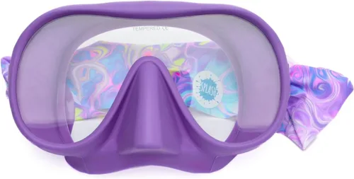 Vista 13 de Splash Place Máscara de natación para adultos con correa de tela Gafas de natación para adultos con cubierta para la nariz, hipoalergénicas,