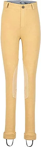 Vista 9 de TuffRider Jodhpurs ecuestres de algodón para niños - Jodhpurs de equitación para niños Marrón (Light Tan)