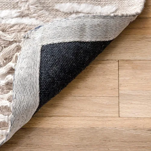 Vista 5 de Rugs USA Bing Shag - Alfombra de área, 5 x 8 pies, color beige