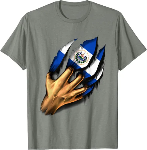 Vista 26 de El salvador bandera camisa salvadoreña en mi