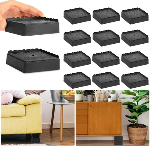 Vista 7 de Elevador de cama de 1 pulgada, 2 pulgadas, 3 pulgadas, 4 pulgadas de alta resistencia, elevador de muebles ajustable para mesa, escritorio, sofá