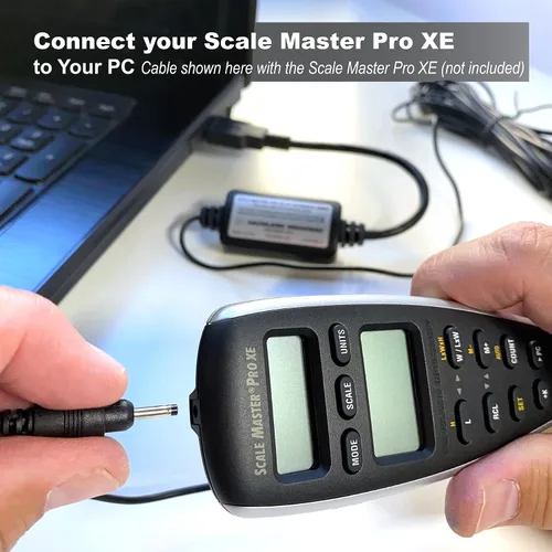 Vista 6 de Calculated Industries 6135 Scale Master Pro XE Advanced Digital Plan Medidor e Interfaz Cable para 6135, 15 pies