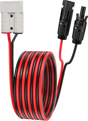 Vista 8 de Kits de paneles solares Cable de carga compatible con adaptador Anderson y conectores solares para centrales eléctricas portátiles, generadores
