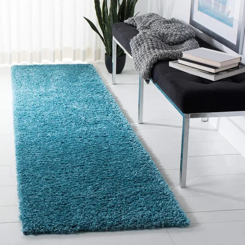 Vista 27 de SAFAVIEH Colección August Shag - Alfombra de área de 6 x 9 pies, color lila, diseño sólido, no desprende pelusa y de fácil cuidado, grosor de 1.2