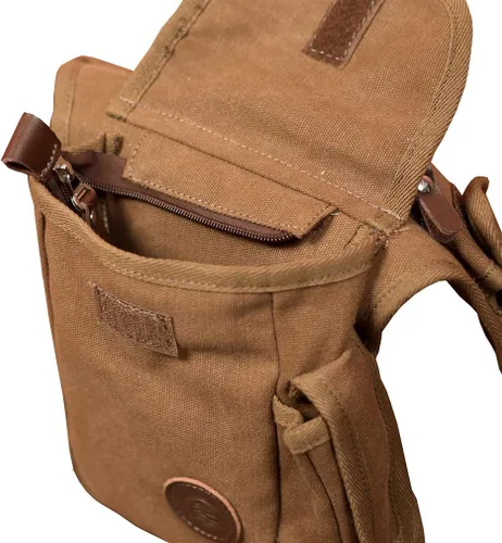 Vista 2 de Riñonera al aire libre de lona para hombres y mujeres, bolsa táctica de viaje para motocicleta, ciclismo, senderismo, camping, muslo, bolsa