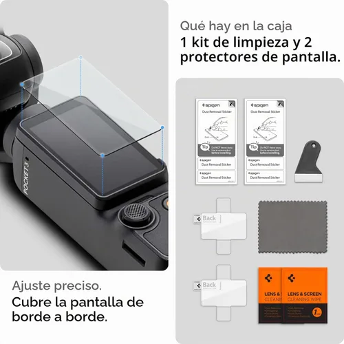 Vista 7 de Spigen GlasTR SLIM - Protector de pantalla para Osmo Pocket 3/4