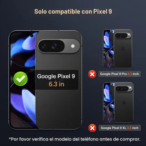 Vista 3 de LK - Protector de pantalla para Google Pixel 9 (2 unidades)