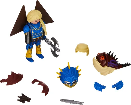 Vista 3 de Playmobil Cómo entrenar a tu Dragón III Astrid con Hobgobbler