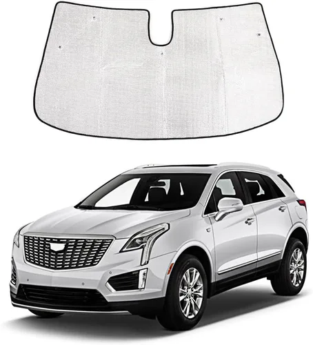 Vista 3 de Parasol para parabrisas para Cadillac XT4 2017-2023, protector de visera solar de ventana delantera, bloqueador reflectante plegable para automóvil