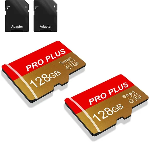 Vista 10 de Paquete de 2 tarjetas TF de 8GB con adaptador, tarjeta de memoria de alta velocidad, UHS-I C10 A1 tarjeta TF de memoria para tablet/teléfono