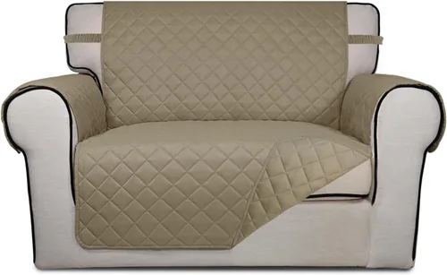 Vista 144 de PureFit - Funda de sofá acolchada reversible, protector de muebles impermeable, funda de sofá lavable con espuma antideslizante y correas elásticas