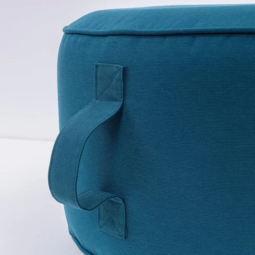 Vista 6 de QILLOWAY Otomana inflable para exteriores para patio, puf redondo impermeable, reposapiés inflable, reposapiés al aire libre para piscina, jardín