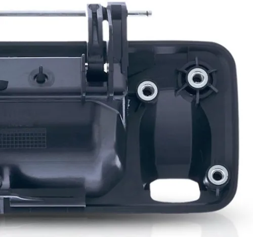 Vista 8 de KarParts360 Manija de puerta trasera para Toyota Tundra 2014-2020 Exterior con orificios de leva y llave Negro Plástico TO1915118