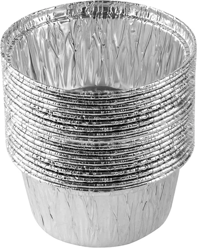 Vista 17 de PLASTICPRO Sartenes redondos de aluminio desechables de aluminio de 6.5 pulgadas, aptos para congelador y horno, para hornear, cocinar, almacenar