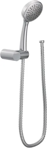 Vista 7 de Moen Ducha de mano de níquel cepillado con manguera de 69 pulgadas y soporte de pared, 3865EPBN