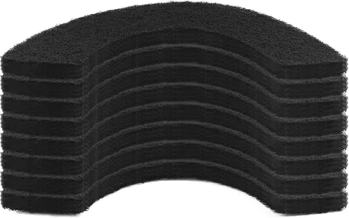 Vista 8 de Lubise 8 filtros de carbón de 0.4 pulgadas compatibles con caja de arena Van Ness para gatos, filtros de olor de repuesto de carbón activado de alta