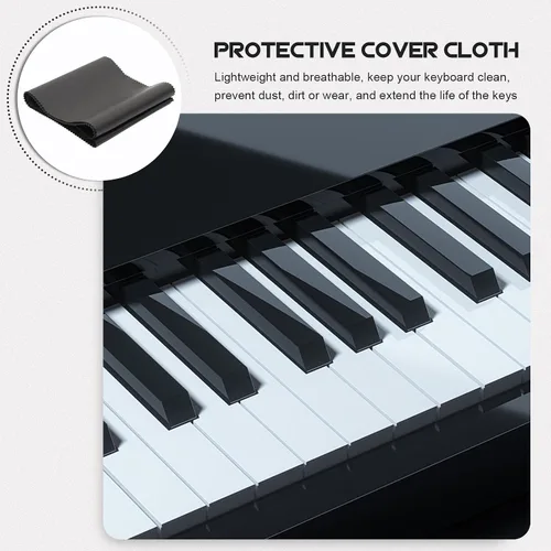 Vista 4 de PU Piano Keyboard Cloth Protector for Upright Pianos and Keyboards