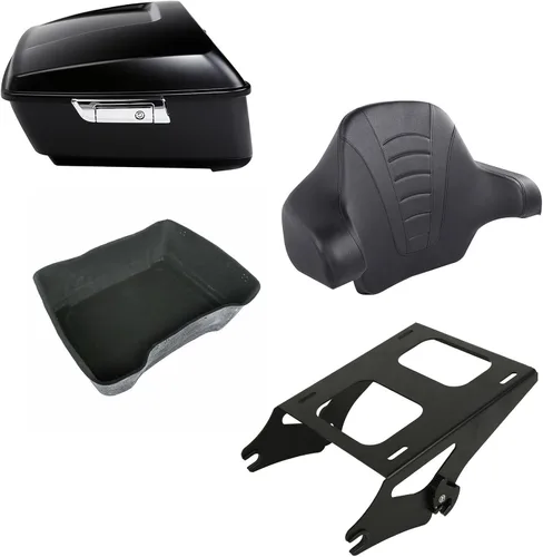 Vista 9 de XMT-MOTO Tronco picado para Harley Touring Road King 14-Up azul eléctrico