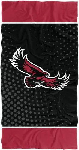 Vista 15 de LOGOVISION Manta Abilene Christian University, 30x60 Logo Dots CottonFront/PolyBackBeachTowel