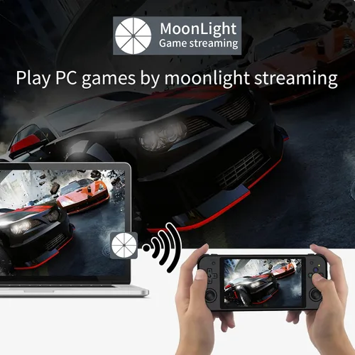 Vista 4 de Daxceirry RG552 Handheld Android System Game Console High Speed EMMC 5.1 and 16G Linux System Built-in 6400 mAh Battery with 5.36in Touch Screen