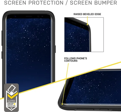 Vista 5 de OtterBox Symmetry Series - Funda delgada para Samsung Galaxy S8 Plus (solamente), embalaje no minorista, color negro