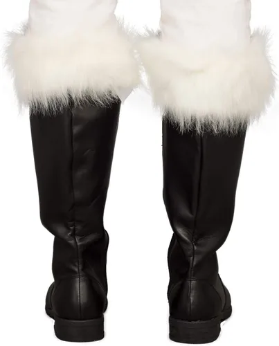 Vista 2 de Botas negras para disfraz de Papá Noel de Halloween para adultos