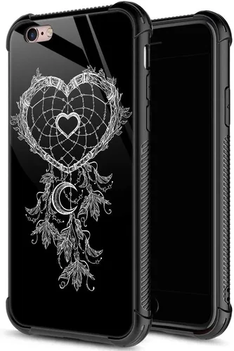 Vista 42 de ZHEGAILIAN Funda para iPhone 6/6S, protección de grado militar, esquinas a prueba de golpes, funda antiarañazos para iPhone 6/6S, pavo real