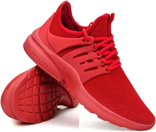 Vista 7 de Troadlop - Zapatos deportivo para mujer, antideslizantes, de meter, con cordones de adorno, para correr o caminar