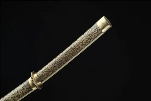 Vista 9 de Zhmyyxgs - Espada japonesa samurái, katana afilada de arcilla templada, hoja de acero de Damasco plegada