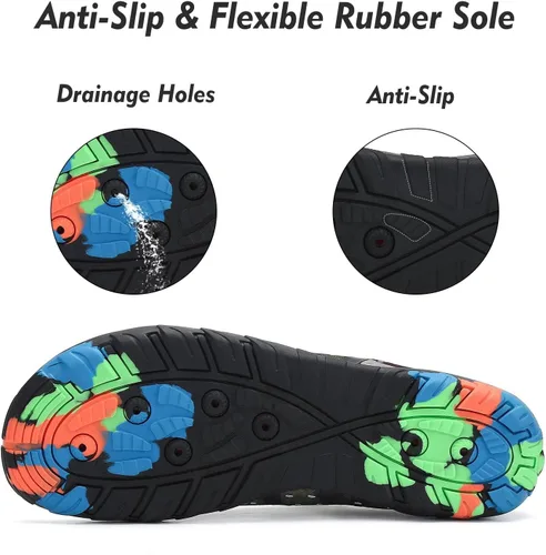 Vista 5 de SAGUARO Zapatos deportivos acuáticos unisex de secado rápido para playa, piscina, mar