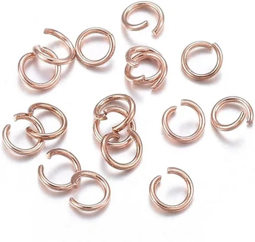 Vista 47 de HDSupplies 100 piezas - 4mm de argollas de acero inoxidable 304 de tono negro - Calibre 22 (espesor de 0.6mm)
