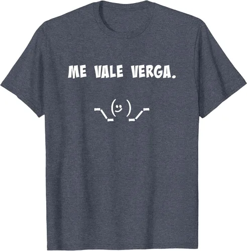 Vista 50 de Camisa Chistosa Funny Latin Shirt en español. Camiseta Asphalt Grey