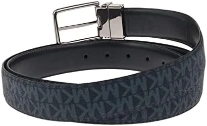 Vista 7 de Michael Kors Cinturón de vestir reversible de piel de PVC para hombre